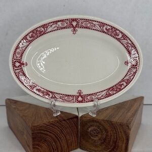 Shenango Red Transferware Small Soap or Trinket Dish